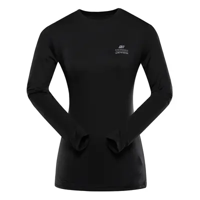 Women's quick-drying ALPINE PRO LOUSA black T-shirt