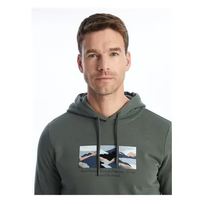 LC Waikiki Long Sleeve Printed Men's Hoodie