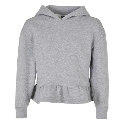 Girls' Organic Volants Hoody Gray