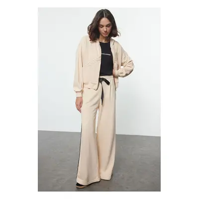 Trendyol Camel Oversize Knitted Tracksuit Set