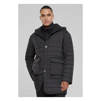 Men's parka with lining Lined black