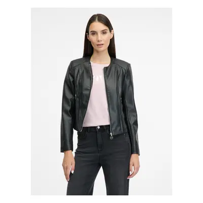 Black women's leather jacket ORSAY - Women's