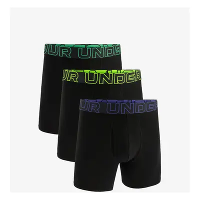 Set of three black boxer shorts Under Armour UA Perf Cotton 6in