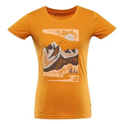 Women's cotton T-shirt ALPINE PRO BOLENA russet orange variant PA