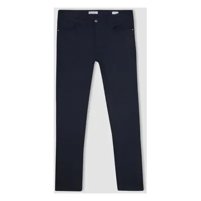 DEFACTO Chino Canvas Trousers Slim Fit Slim Cut Pocket Skinny Leg