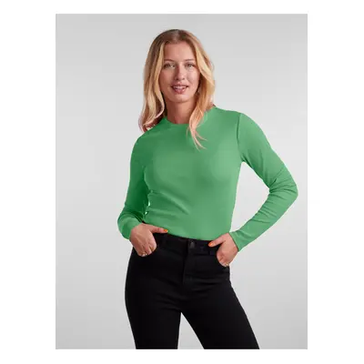 Green Women's Basic Long Sleeve T-Shirt Pieces Hand - Women's