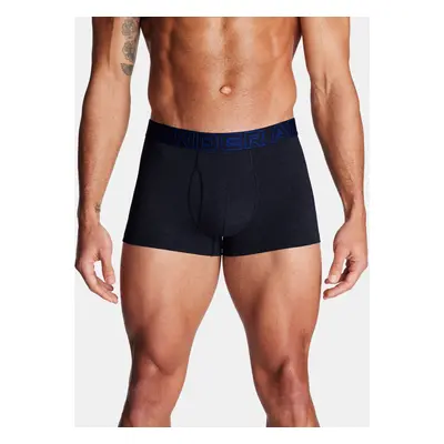 Set of three men's boxer shorts in black, navy blue and grey Under Armour UA Performance Cotton 