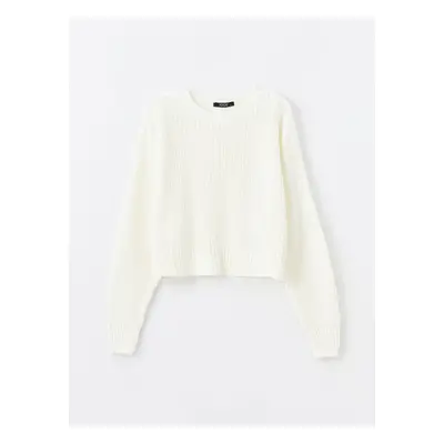 LC Waikiki Crew Neck Plain Long Sleeve Women's Knitwear Sweater