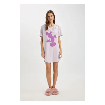 DEFACTO Fall In Love Disney Mickey & Minnie Short Sleeve Nightdress