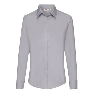 FRUIT OF THE LOOM F15•LADIES LONG SLEEVE OXFORD SHIRT