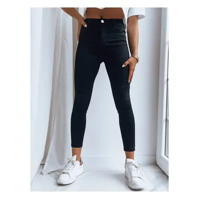 Women's black denim pants FASTINA Dstreet