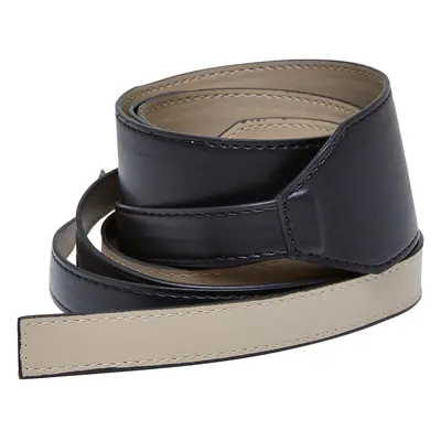 Synthetic leather strap black/warm sand