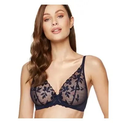 Gorteks Mona embroidered soft bra navy