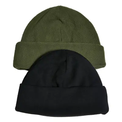 Fleece beanie 2-pack tiniolive/black