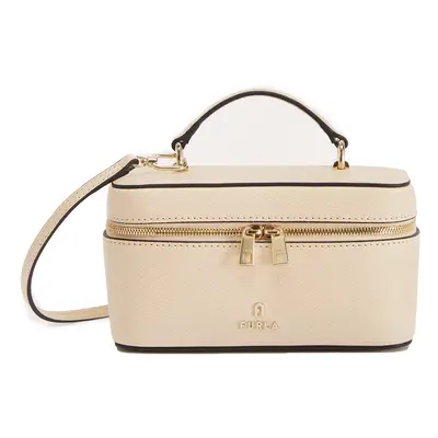 Handbag - FURLA CAMELIA MINI CROSSBODY VANITY CASE beige