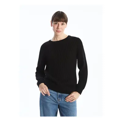 LC Waikiki Lw - Crew Neck Plain Long Sleeve Women's Knitwear Sweater