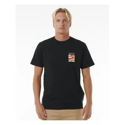 Rip Curl SURF REVIVAL LINED UP TEE Black T-shirt