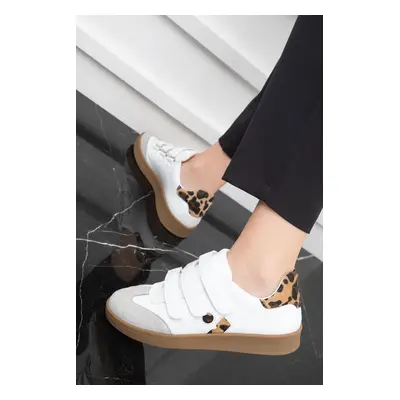 Soho White-Leopard Women's Sneaker