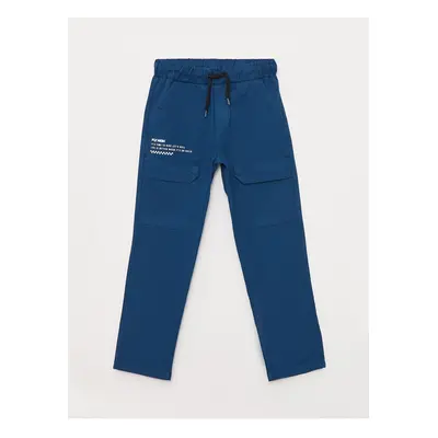 LC Waikiki Boys' Elastic Waist Printed Gabardine Cargo Pants