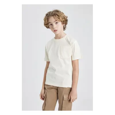 DEFACTO Boy's Crew Neck Short Sleeve T-Shirt