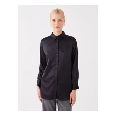 LC Waikiki Shirt Collar Plain Long Sleeve Women's Tunic