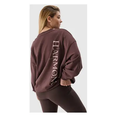 Women's Oversize Sweatshirt without Closure and Hood 4F - Brown