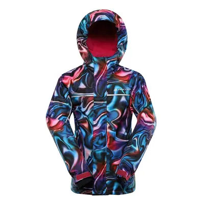 Children's ski jacket with ptx snow membrane ALPINE PRO KIWERO vivacious pc variant