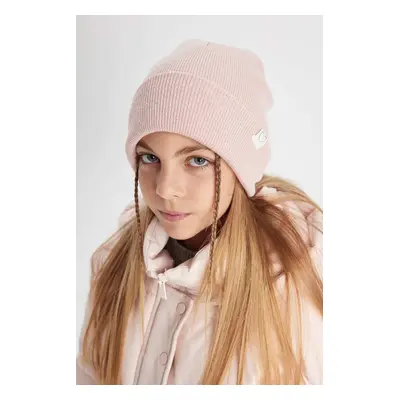 DEFACTO Girl's Woven Labeled Knitwear Beret