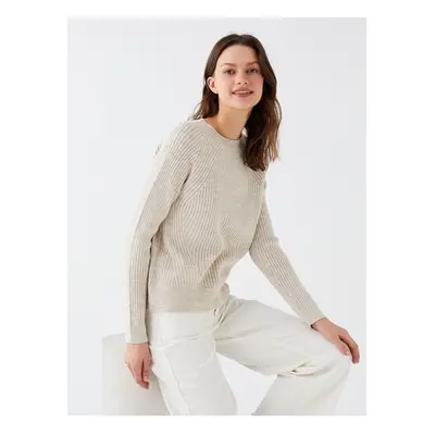 LC Waikiki Crew Neck Plain Long Sleeve Women's Knitwear Sweater