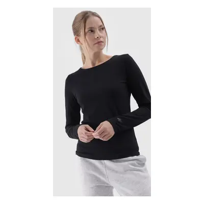 Sima Hosszú Ujjú Póló Longsleeve 4F Fehér 4FWMM00TLONF376-10S