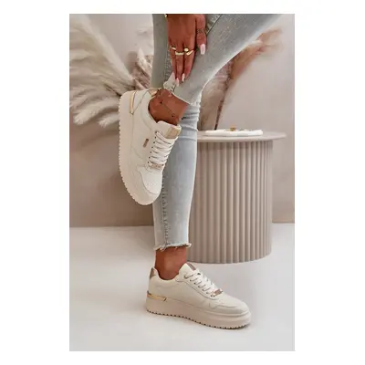 Women's platform sneakers Big Star HI-POLY SYSTEM White