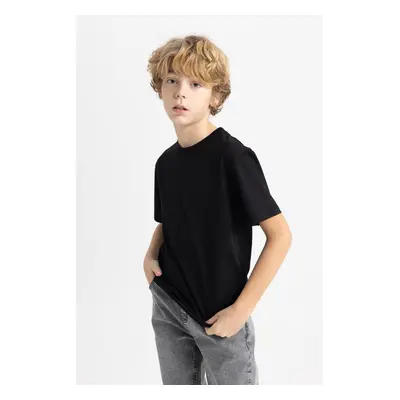 DEFACTO Boy's Crew Neck Short Sleeve T-Shirt