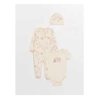 LC Waikiki Crew Neck Printed Baby Boy 3-Piece Set