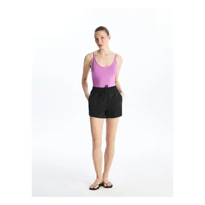 LC Waikiki Women's Elastic Waist Plain Swim Shorts