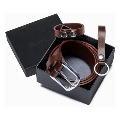 Ombre Men's leather accessories set