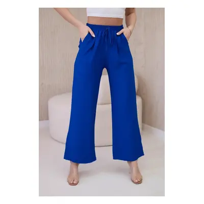 Viscose wide trousers cornflower