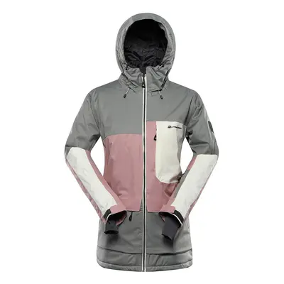 Women's ski jacket with PTX snow membrane ALPINE PRO GARGA shadow