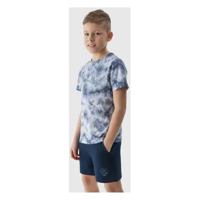 Boys' T-shirt with 4F print - multicolor