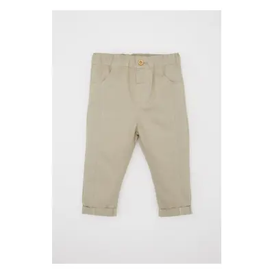 DEFACTO Baby Boy Straight Leg Twill Trousers