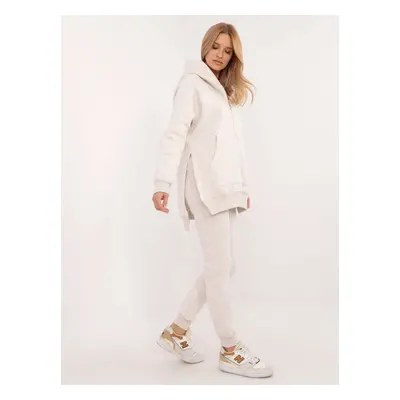 Light beige melange base set with trousers