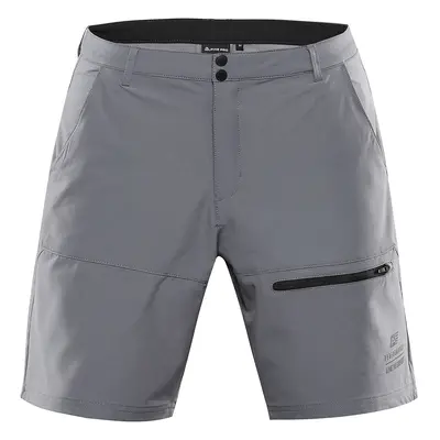 Men's softshell shorts ALPINE PRO BAK smoked pearl