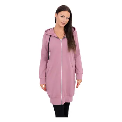 Women's long hoodie Kesi - pink