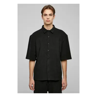 Boxy towel shirt black