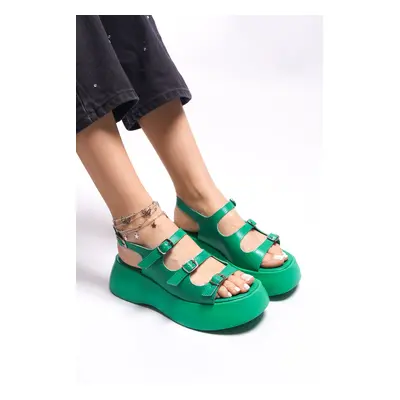 Riccon Osyflion Women's Sandals0012807 Green Skin