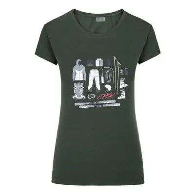 Women's T-shirt with short sleeves Kilpi TORNES-W Dark Green