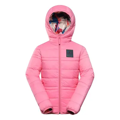 Children's reversible jacket hi-therm ALPINE PRO DOUWO pink cosmos variant pa