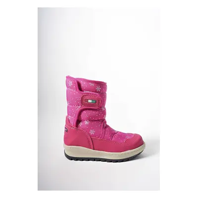 Riccon Ealgeth Kids Velcro Snow Boots Fuchsia Patterned