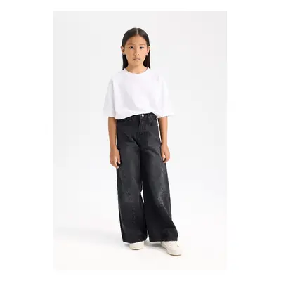 DEFACTO Girl's Wide Leg Cargo Wide Leg Pants