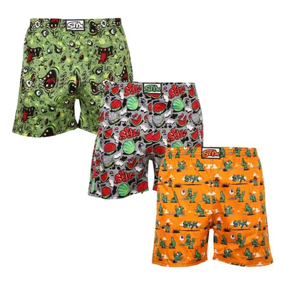 3PACK Men's Sleepwear Shorts Styx Multicolored