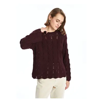 LC Waikiki Crew Neck Openwork Women's Knitwear Sweater